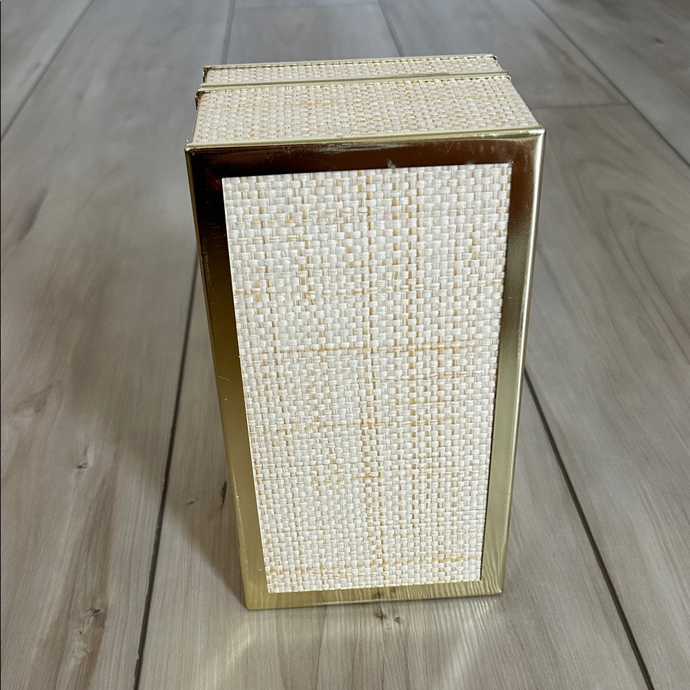 Lilly Pulitzer Woven Jewelry Box with Gold Trim EUC - Picture 8 of 9